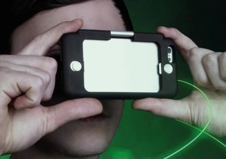 Mini-Immerse VR -- Husa iPhone6 cu lentile 3D image