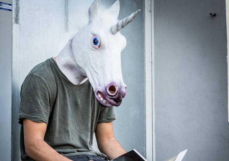 Masca de Unicorn Magic -- photo-bombing pentru profesionisti! image