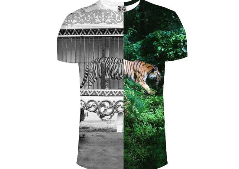 Tricou Tiger Cage -- Efect dualistic image