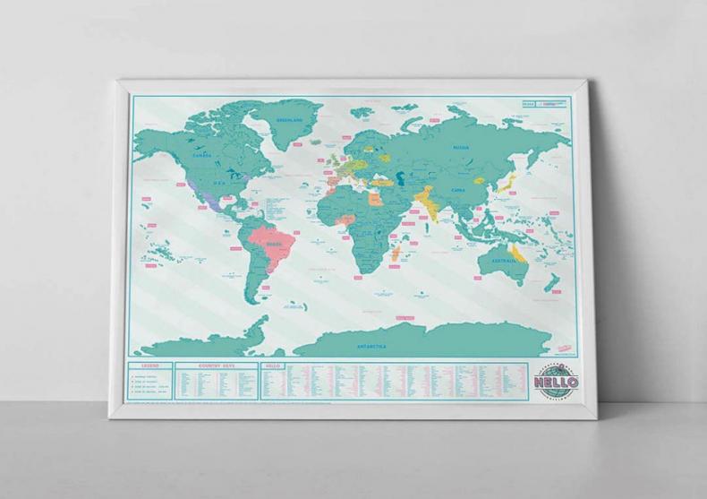 Harta Razuibila Hello - The Original Edition -- Salutari in 190 de tari! image