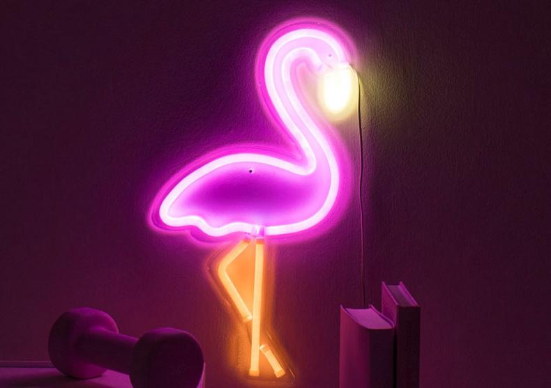 Lampa neon flamingo -- Stil (re)tropical image