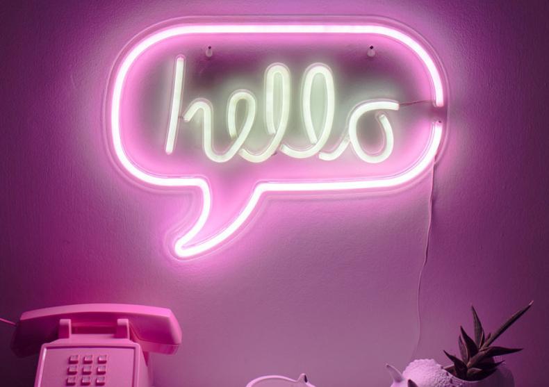 Neon Hello -- Un salut luminos image
