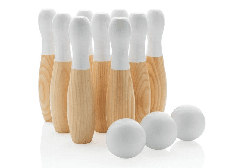 Umeki home delivery Photo Set popice din lemn, joc bowling, 9 ace si 3 bile I Smuff.ro | Smuff® —  Magazinul de traZnai
