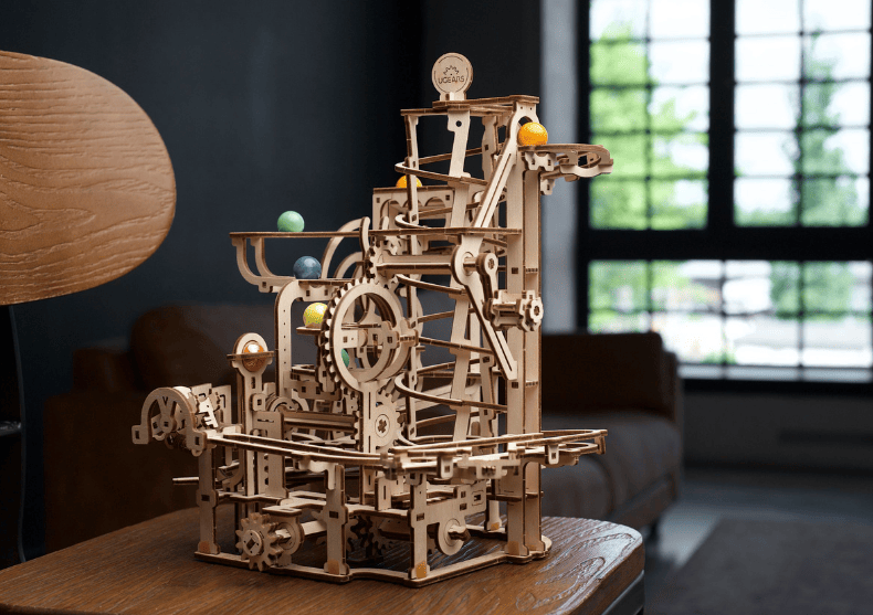 Marble Run Spiral - Model mecanic din lemn image