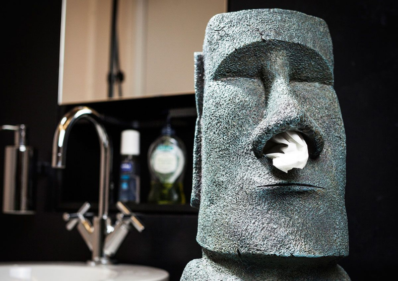 Moai cu batiste -- o alternativa cu stil pentru cutiile plicti image